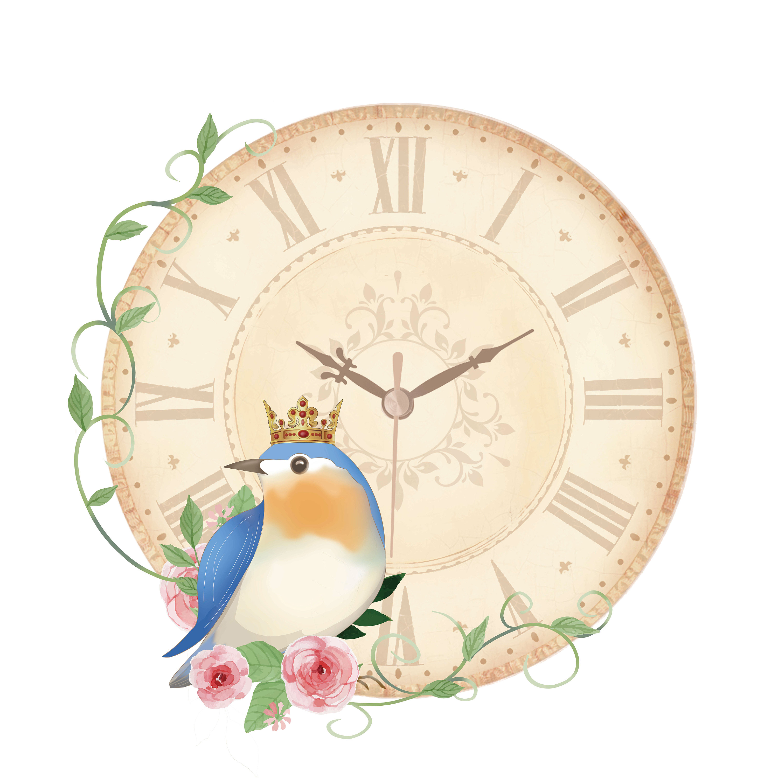 知更鸟与时钟|插画|商业插画|蟹老板winy - 原创作品 - 站酷 (zcool)