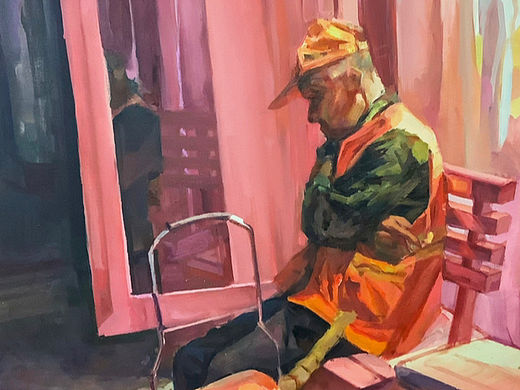 小憩 油画 未获奖（个人主页-ZNjM2NjQ0NDA=） - 绘画 - 站酷设计师銮凤原创素材 - 站酷ZCOOL