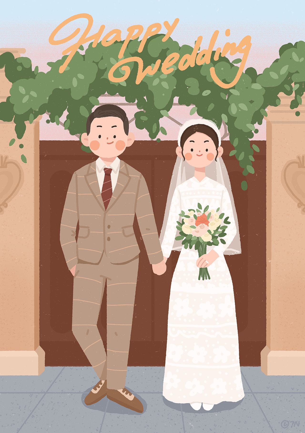婚礼定制小插画(四)