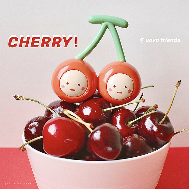 uovo friends食物系列樱桃双子大娃潮流玩具（图ZMjQ2NTQ0MDYw） - 手办/模玩 - 站酷设计师煎蛋的朋友原创素材 - 站酷ZCOOL