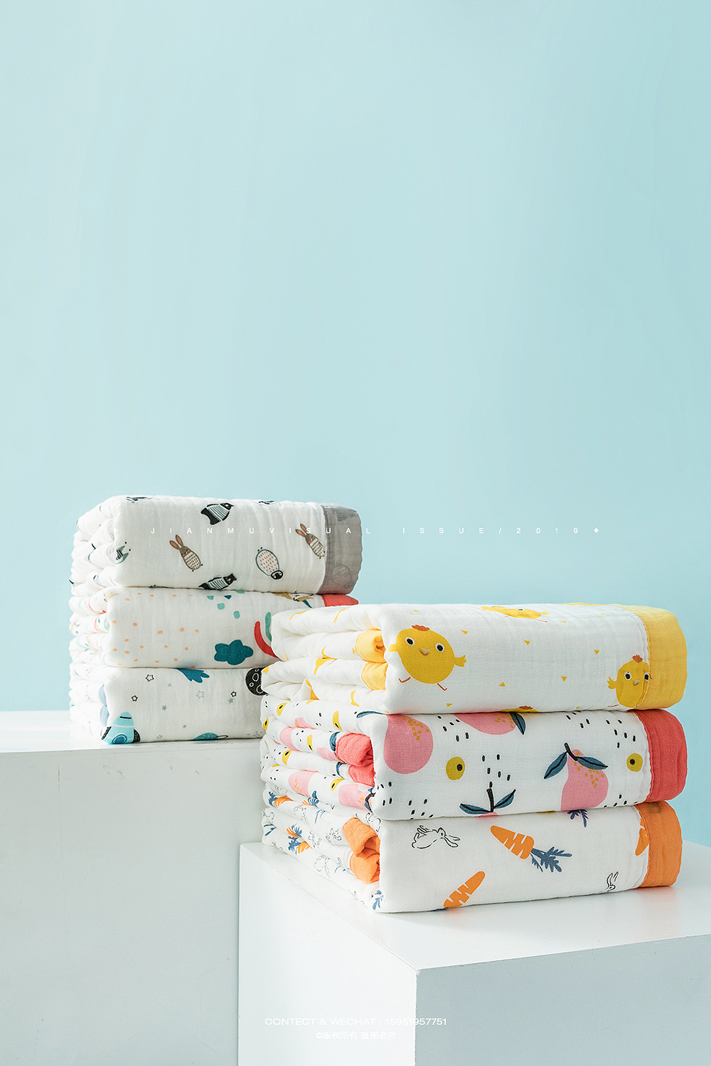 婴儿浴巾摄影丨简木视觉 × 毛巾方巾抱被 家纺产品拍摄