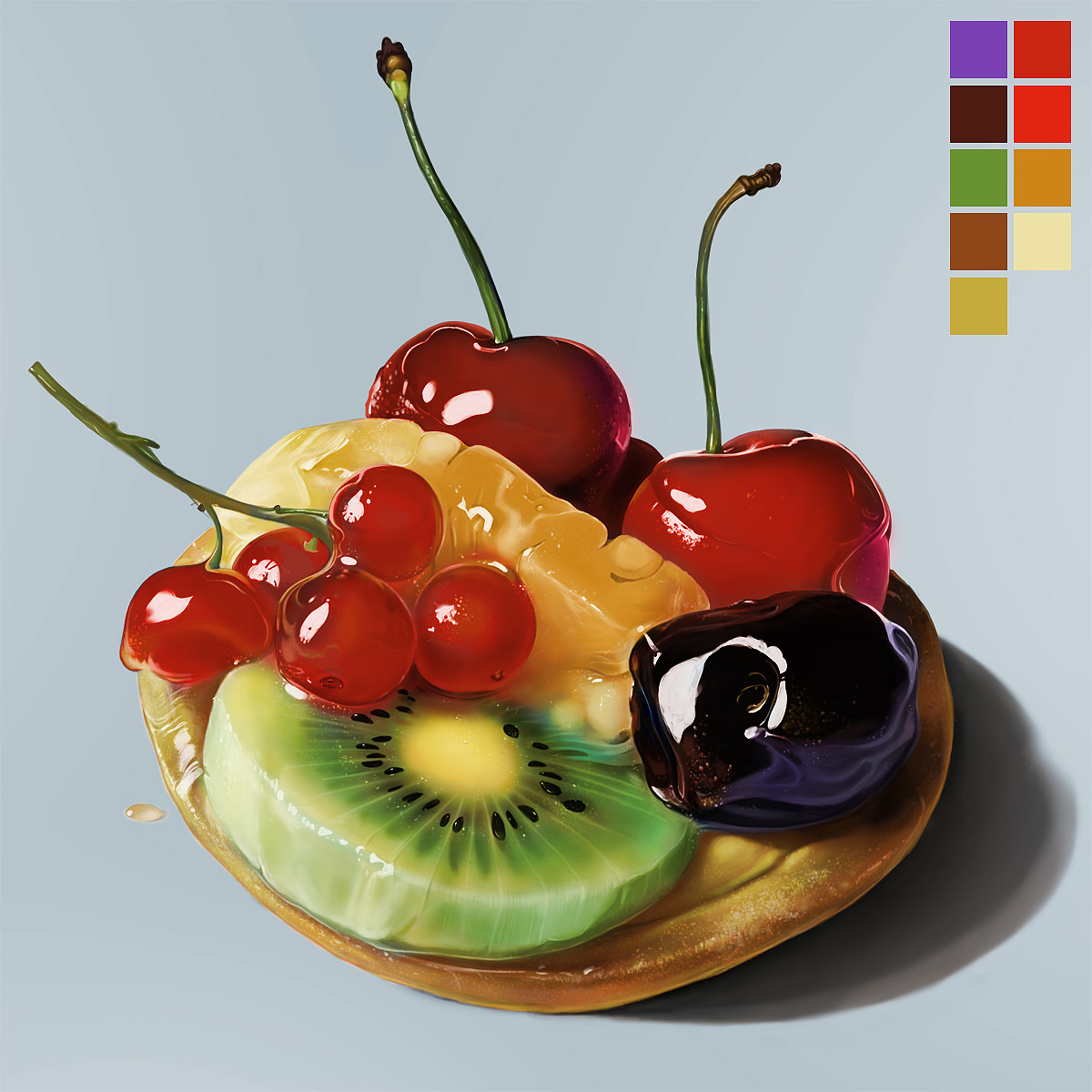 超写实甜点（图ZODk2OTYxOTI=） - 艺术插画 - 站酷设计师freebard尼尼微原创素材 - 站酷ZCOOL