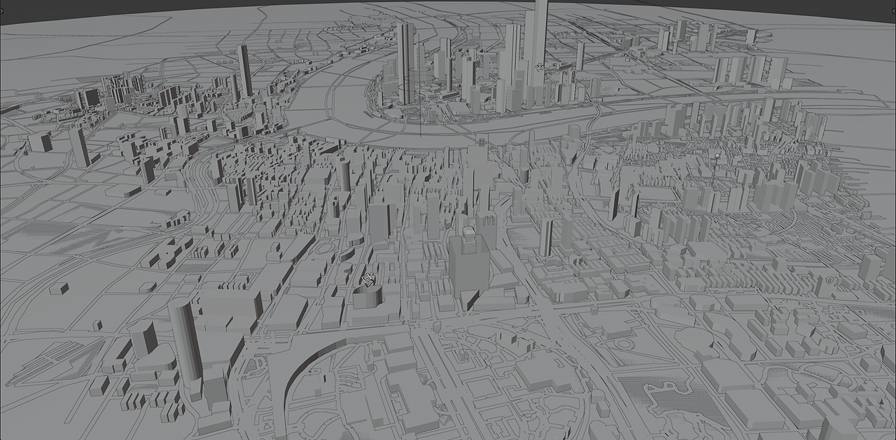 blender城市渲染