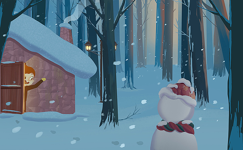 绘本——雪娃娃不见了