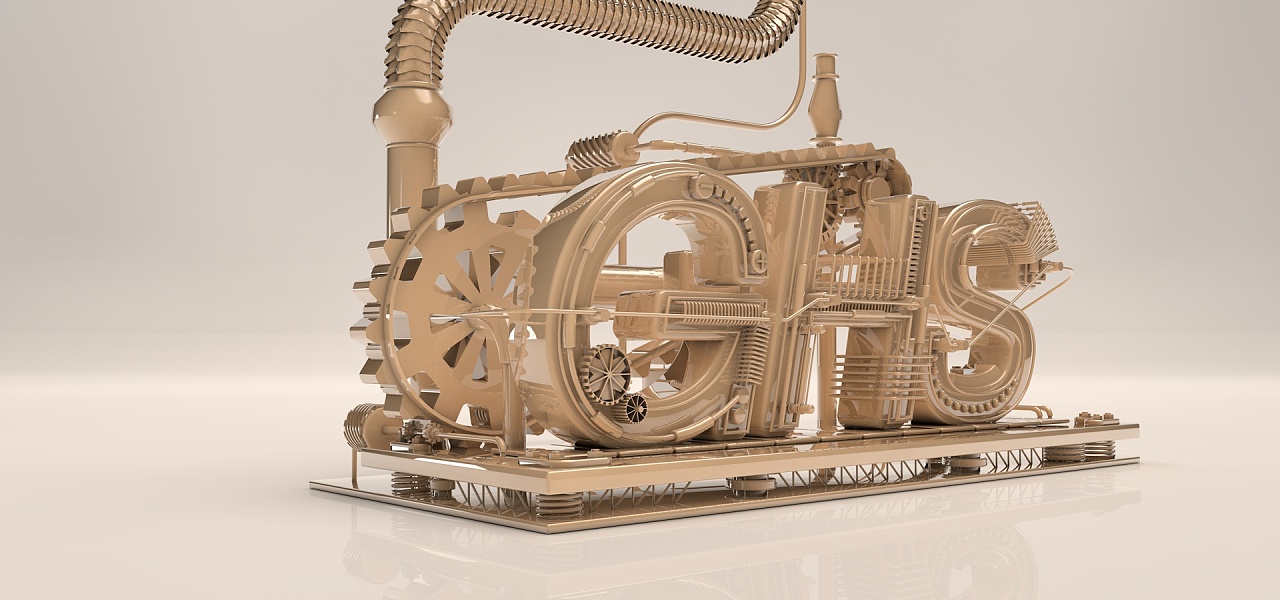 c4d建模练习-机械类