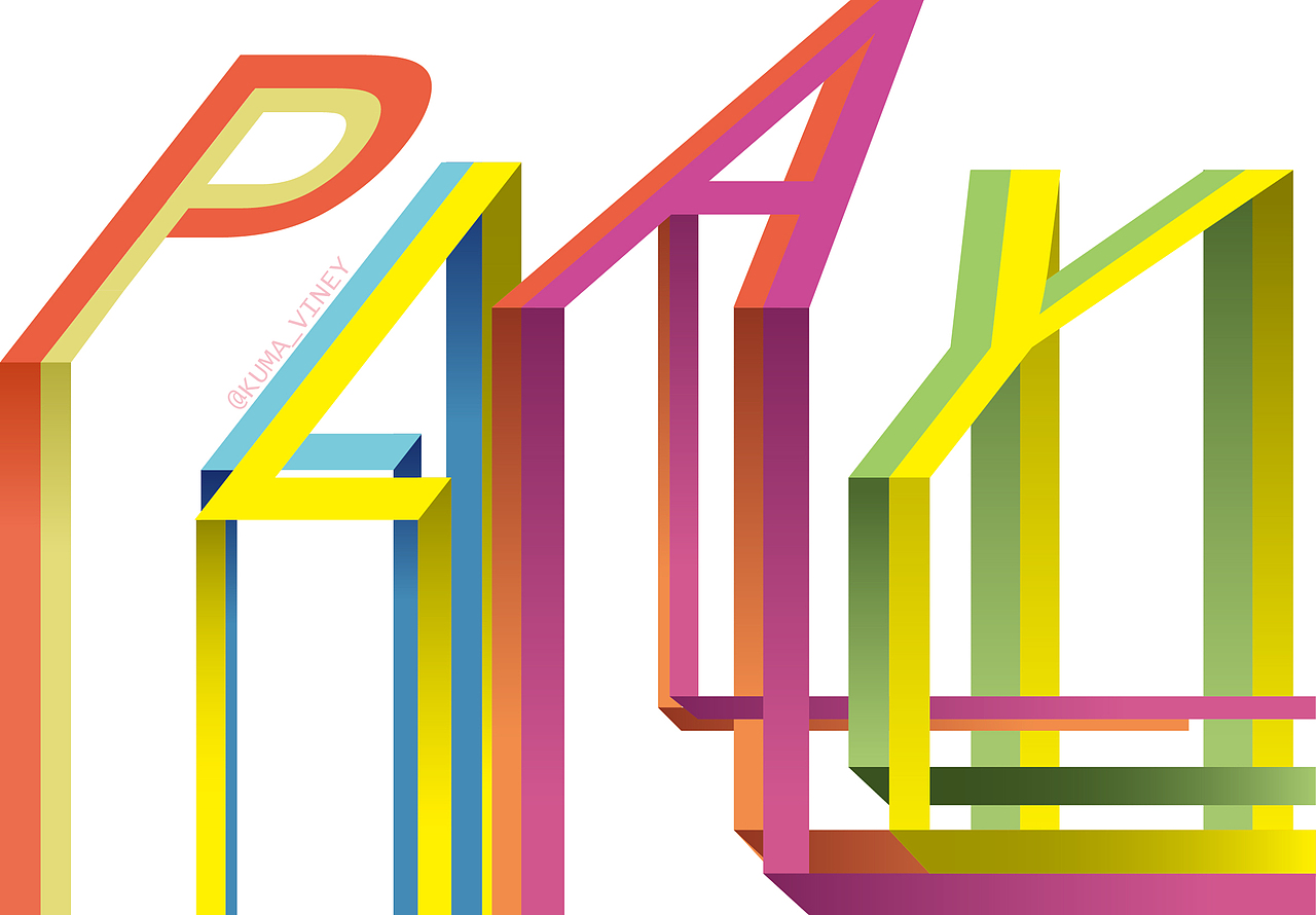 多彩PLAY字体练习（图ZNzkwNDU5NzI=） - 字体/字形 - 站酷设计师kumaboom原创素材 - 站酷ZCOOL