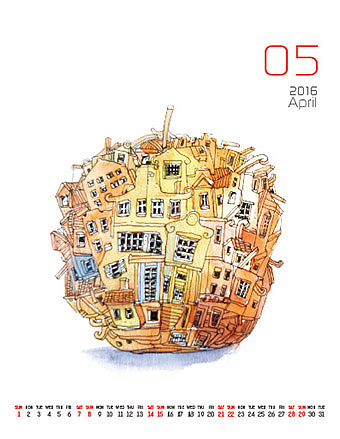 2016插图台历设计（图ZMzkzNTE4Mjg=） - 商业插画 - 站酷设计师stanley2012原创素材 - 站酷ZCOOL