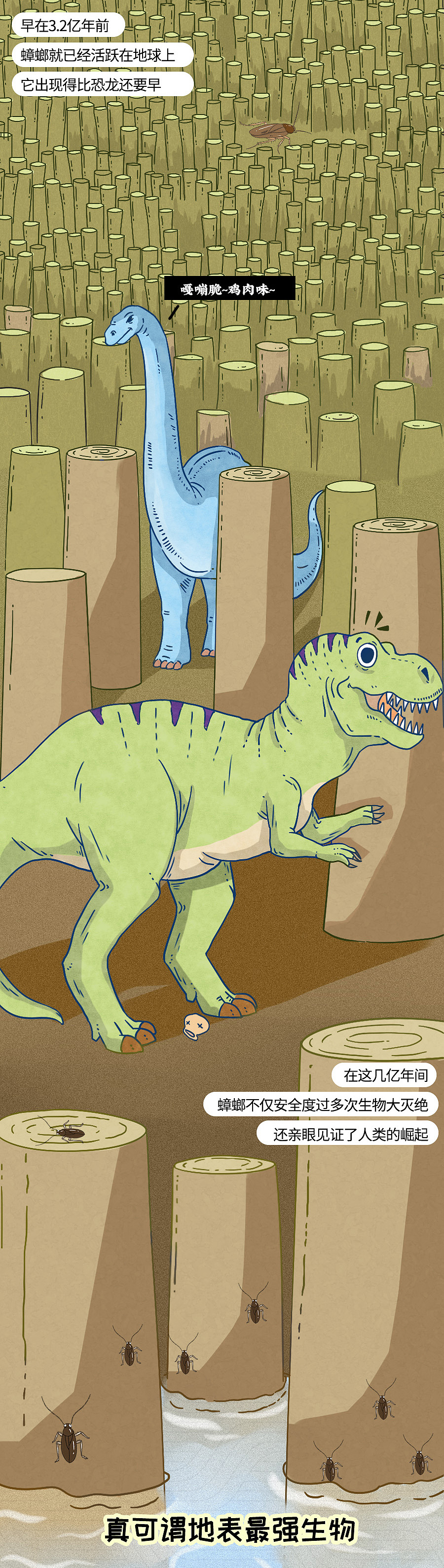 南方蟑螂把北方人吓到叫娘？蟑螂到底有多可怕？（图ZMjEyMjQyNjY4） - 中/长篇漫画 - 站酷设计师知识嗑儿原创素材 - 站酷ZCOOL