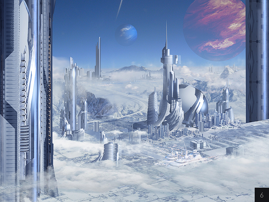 《冰冻城市》-mattepainting（图ZNzYxNDEzMTY=） - 创作习作 - 站酷设计师画画的淘米原创素材 - 站酷ZCOOL
