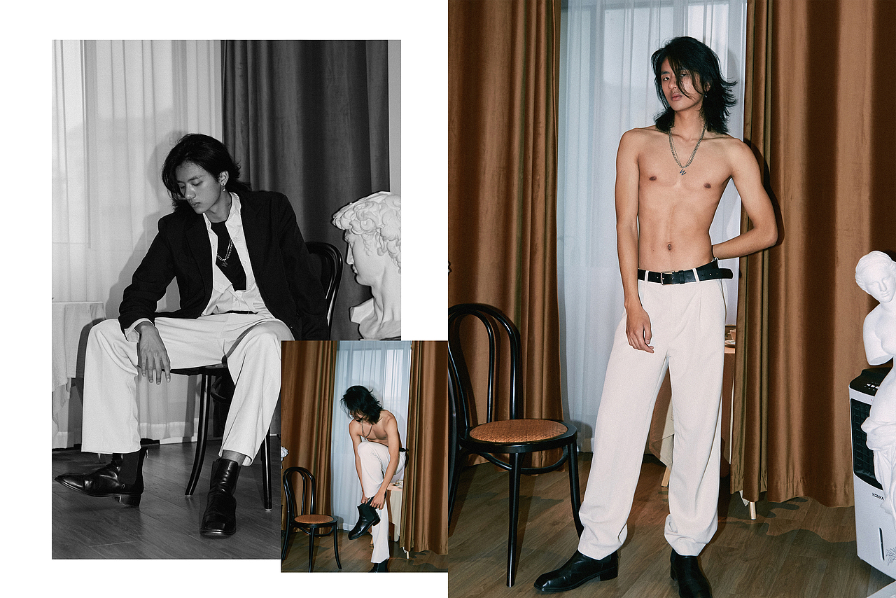 上海时装周结束后的拍摄 