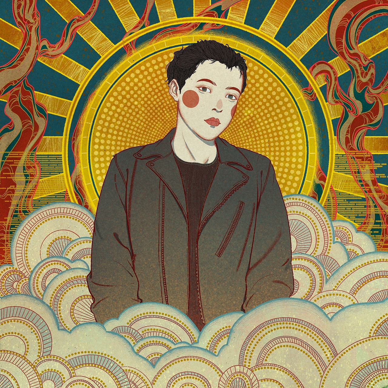 七—八月头像约稿（图ZMTc4MjkxMTU2） - 艺术插画 - 站酷设计师禾时雨原创素材 - 站酷ZCOOL