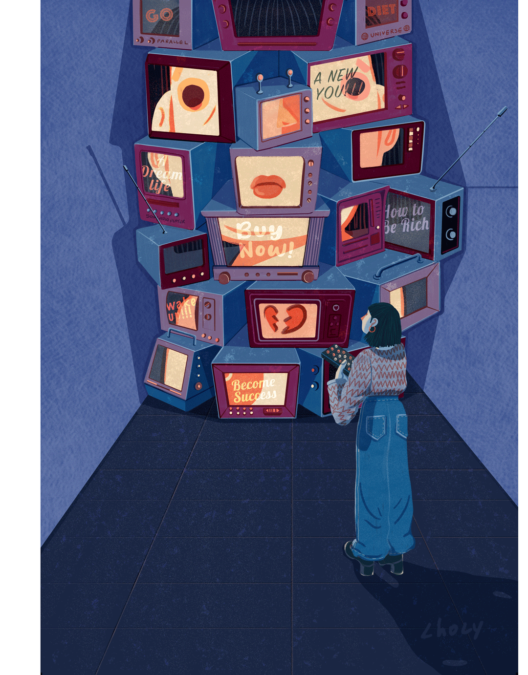 平行世界 躁点插画（图ZMjU1MzExMDcy） - 创作习作 - 站酷设计师也许吧查西原创素材 - 站酷ZCOOL