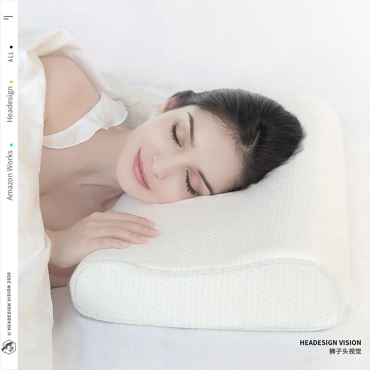 枕头产品拍摄_主图设计_A+页面设计-狮子头视觉