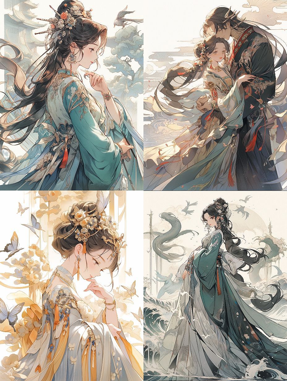 霓裳坊（图ZMzUwMzg2MzQ0） - AI作品 - 站酷设计师槲瑾棠原创素材 - 站酷ZCOOL