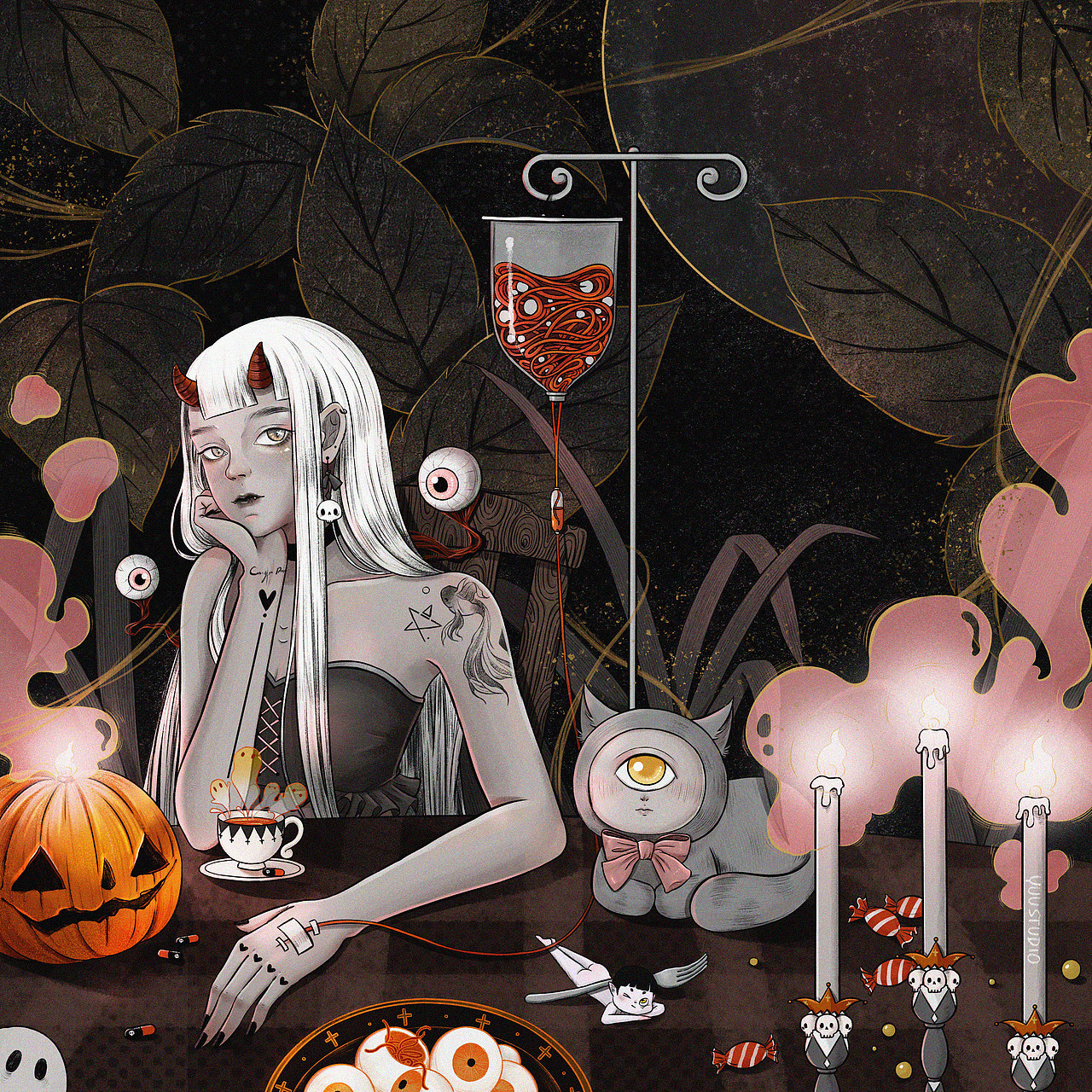 Halloween2019（图ZMTgyMTgyNTQw） - 创作习作 - 站酷设计师Yuu鱼原创素材 - 站酷ZCOOL