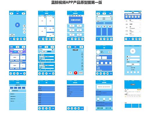 蓝鲸视频产品原型框架图