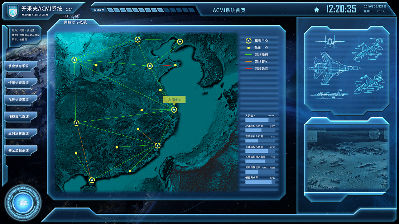 科幻风格界面设计