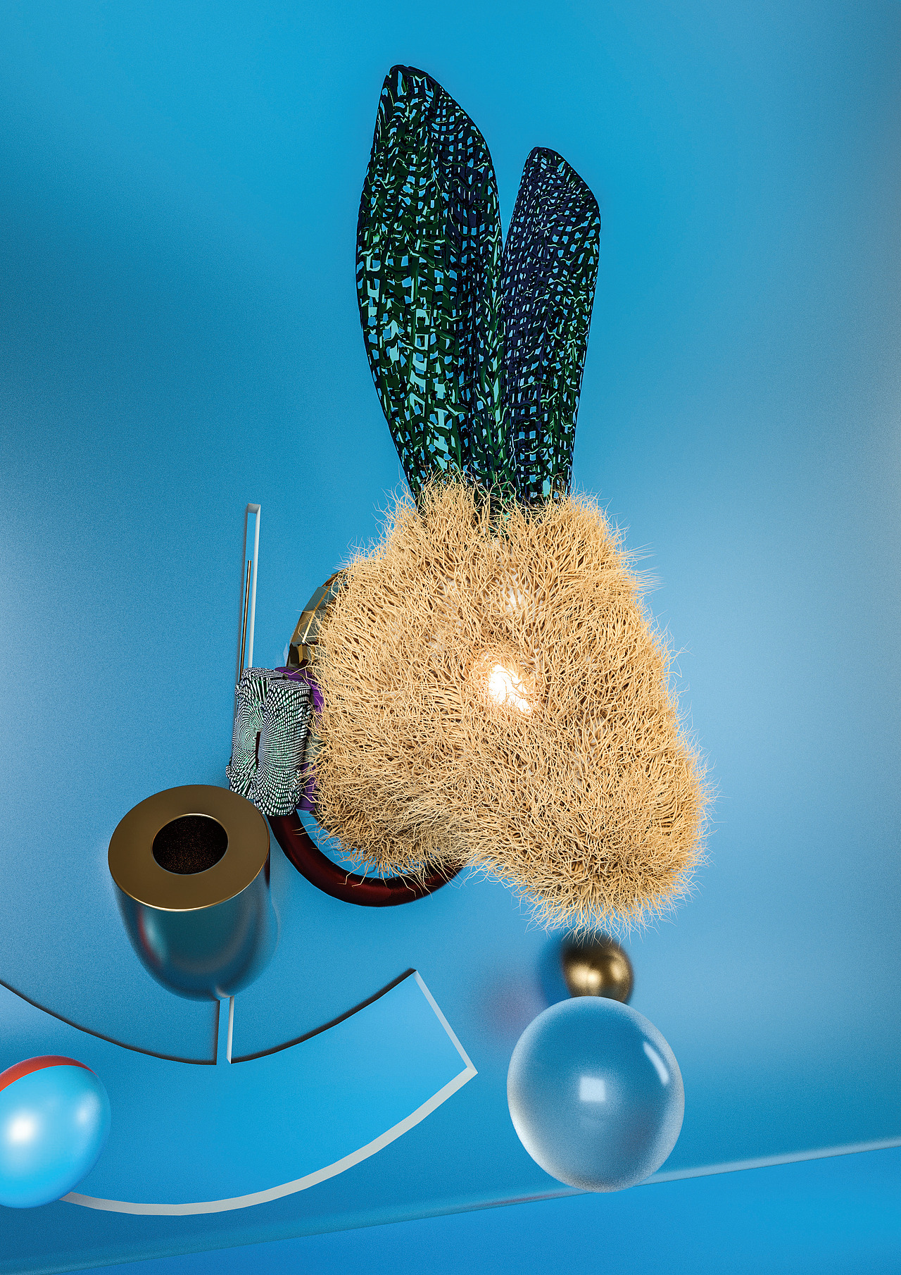 C4D模型OC渲染。一套生肖的作品