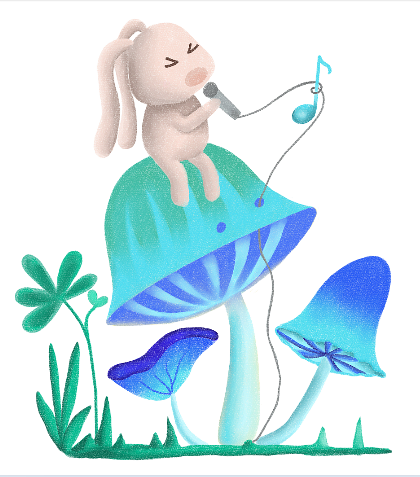 吉他熊and主唱兔子（图ZMjgyMDU2Njg=） - 儿童插画 - 站酷设计师软软没想到原创素材 - 站酷ZCOOL