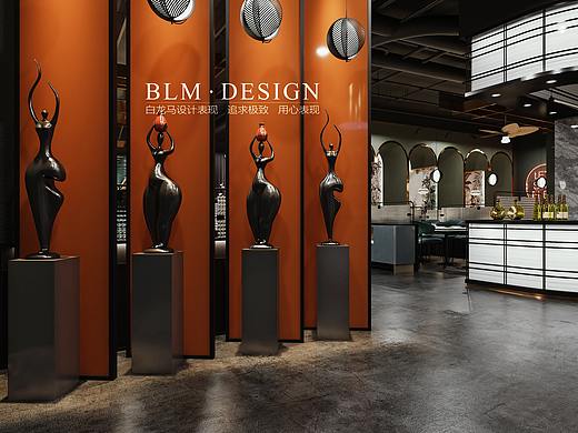 餐厅效果图——白龙马设计表现