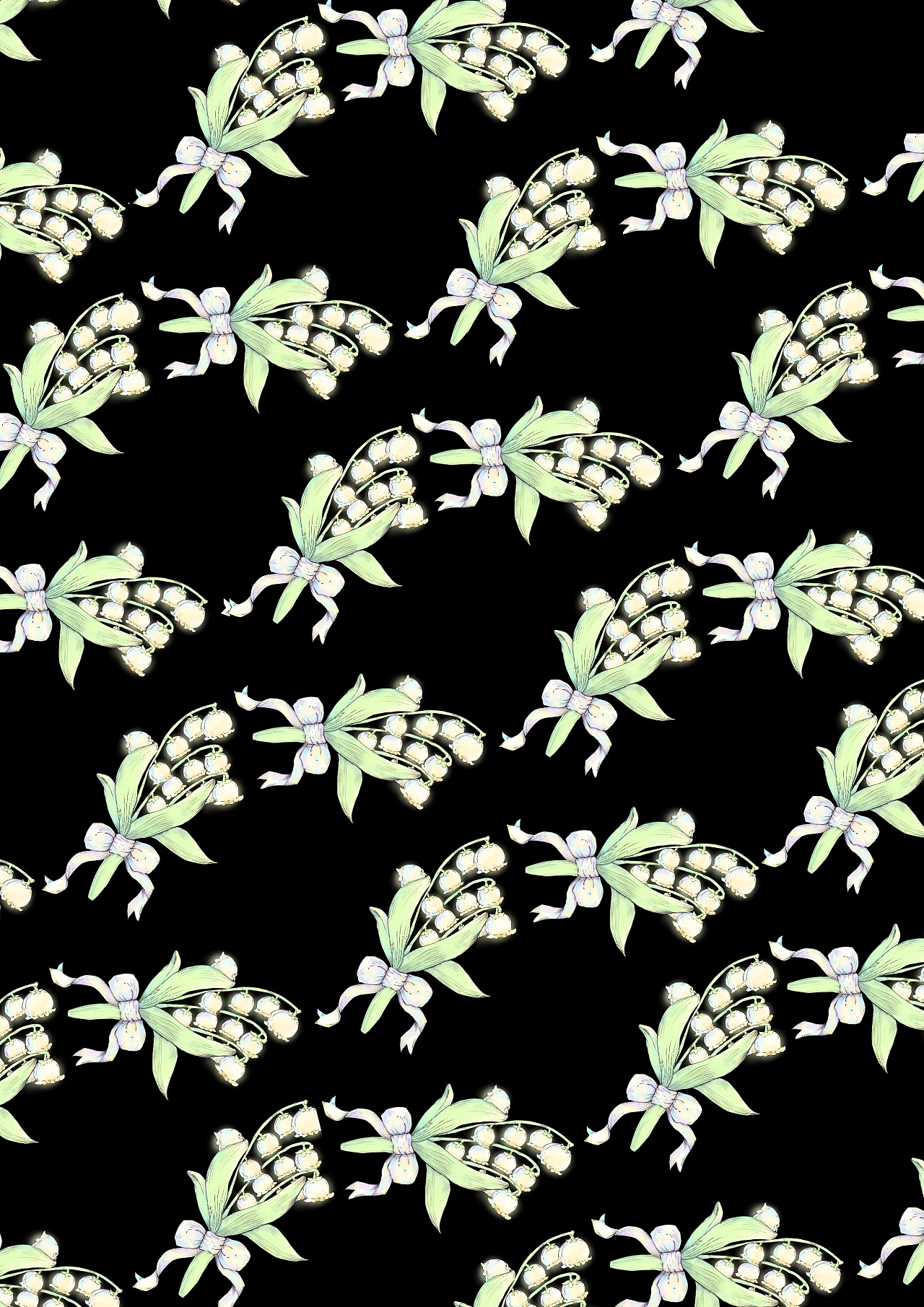 印花-铃兰草|平面|图案|每天都要努力搬砖 - 原创作品 - 站酷 (zcool)