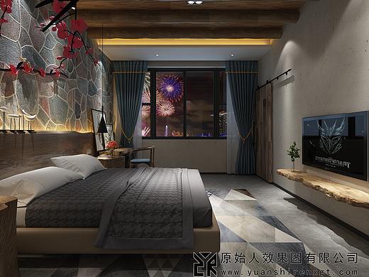 民宿房间效果图