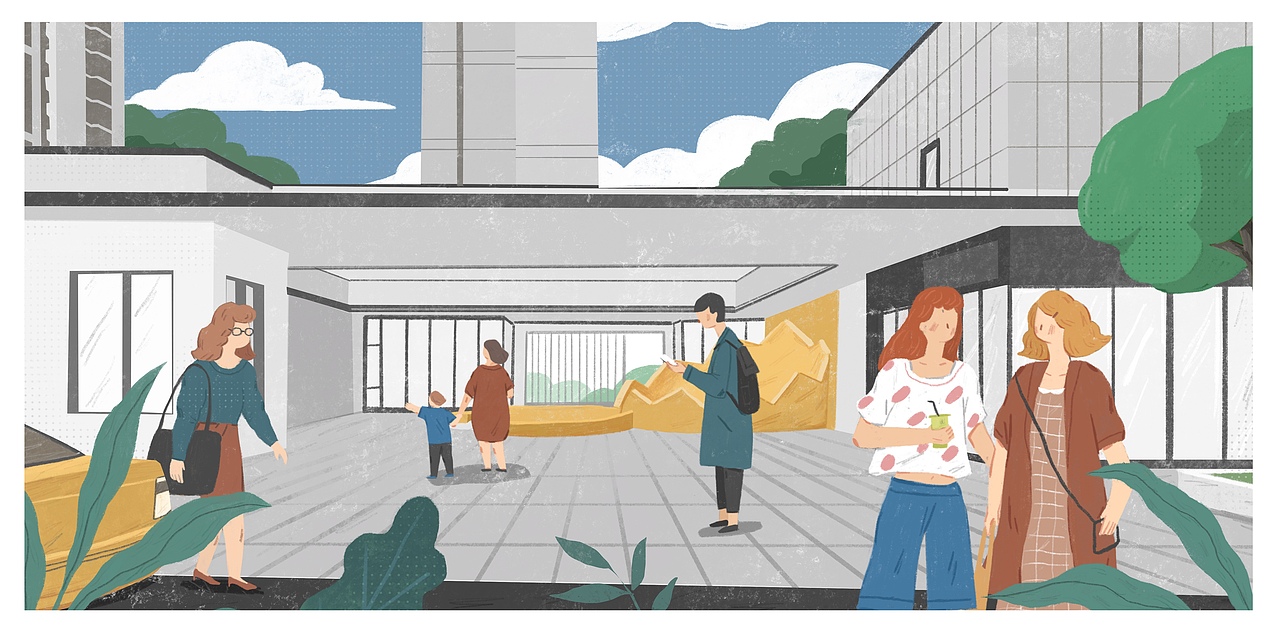 徐州万科楼盘插画