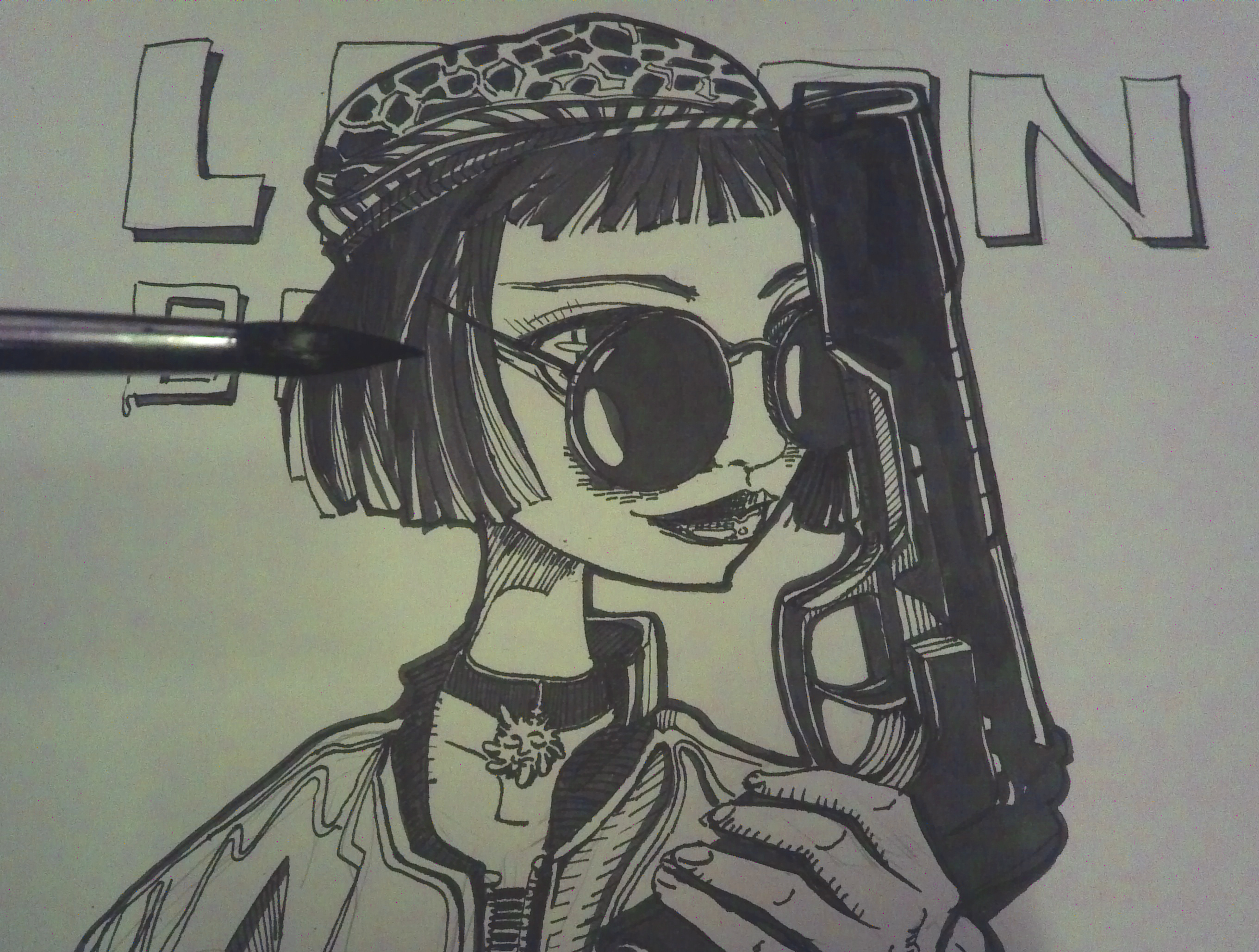 这个杀手不太冷 原创 手绘