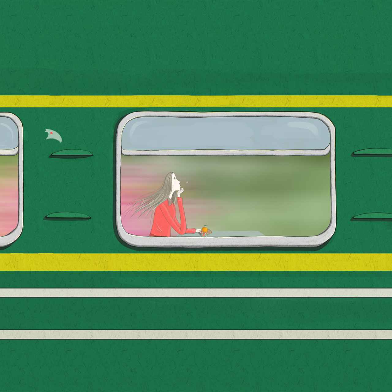 列车速途系列 二次元场景 |插画|创作习作|以歌97 - 原创作品 - 站酷 (ZCOOL)
