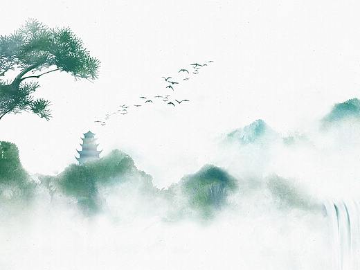 【中国风插画】空山不见人，但闻人语响。