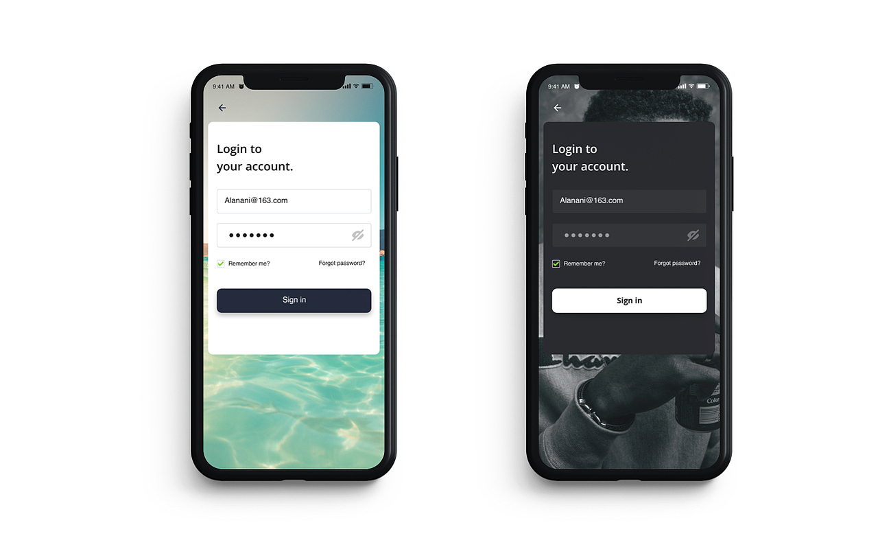 移動端登錄樣式分享-3期（圖ZMTkwNDQ0MjIw） - APP界面 - 站酷設(shè)計師阿東Alan原創(chuàng)素材 - 站酷ZCOOL