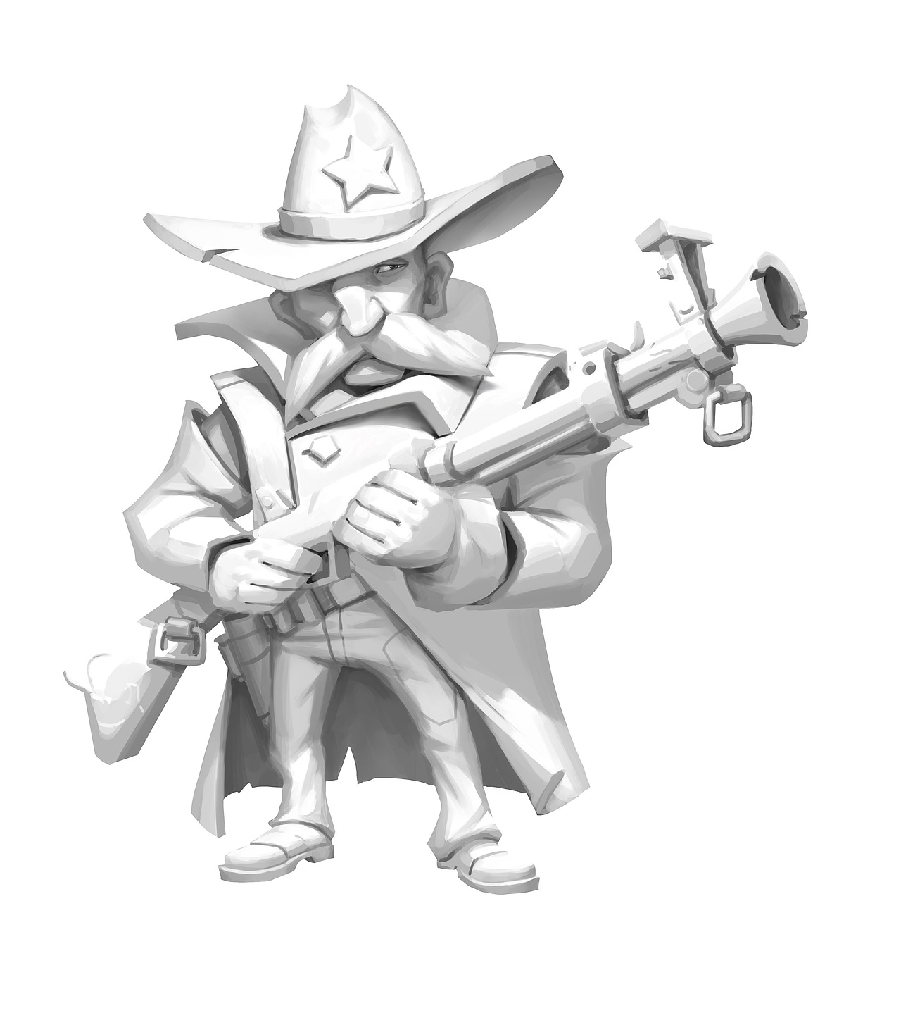 卡通牛仔设定&视频过程（图ZMzAzOTQ4Njgw） - 游戏原画 - 站酷设计师Darkseer原创素材 - 站酷ZCOOL