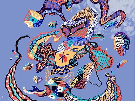 🧵（个人主页-ZNDM5NzcwMzY=） - 艺术插画 - 站酷设计师黑煤炭炭炭原创素材 - 站酷ZCOOL