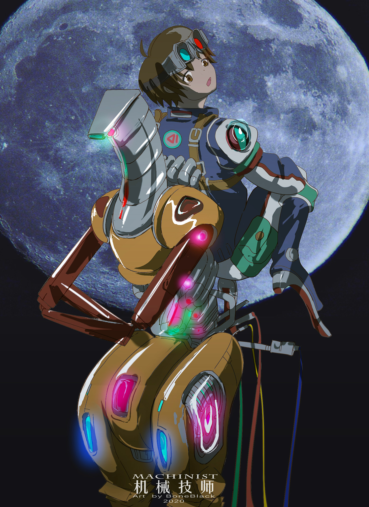 机械技师|动漫|单幅漫画|boneblack - 原创作品 - 站酷 (zcool)