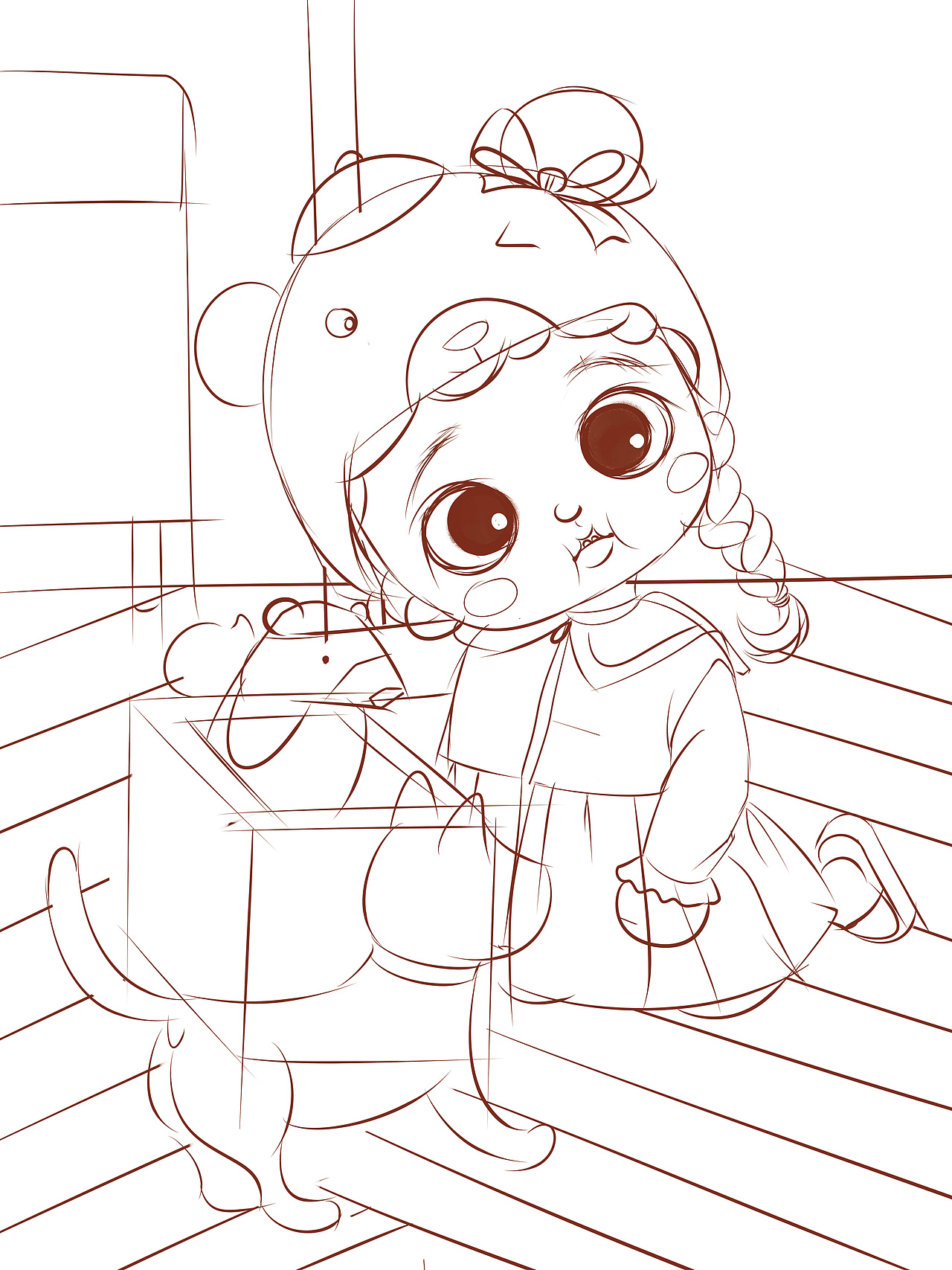 娃娃插画（图ZMjg3MDk0OTUy） - 商业插画 - 站酷设计师画一朵苍凉原创素材 - 站酷ZCOOL