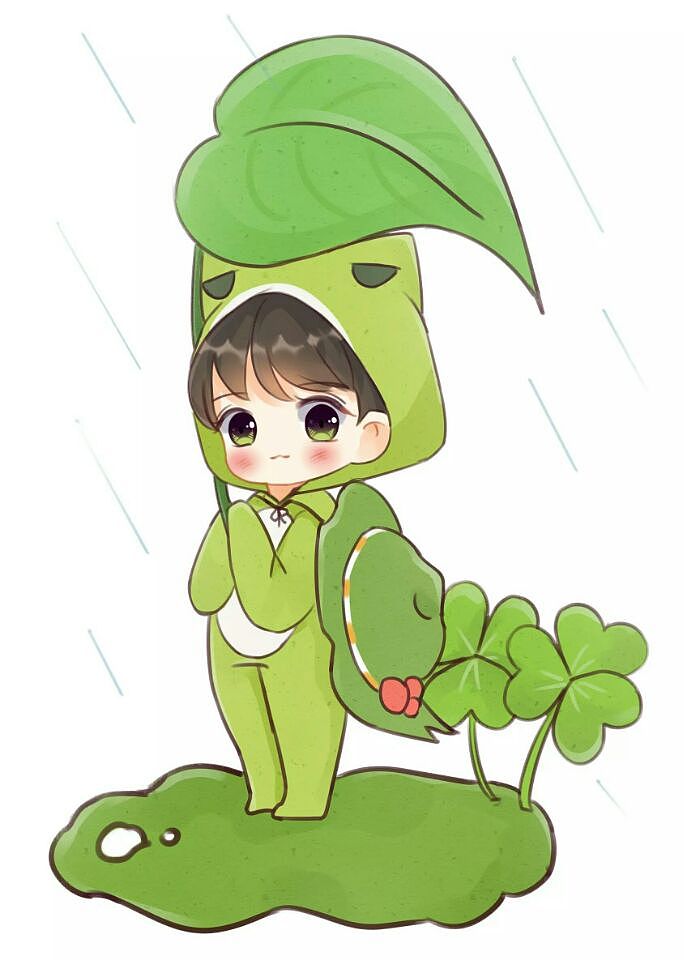    青蛙旅行 拟人 插画