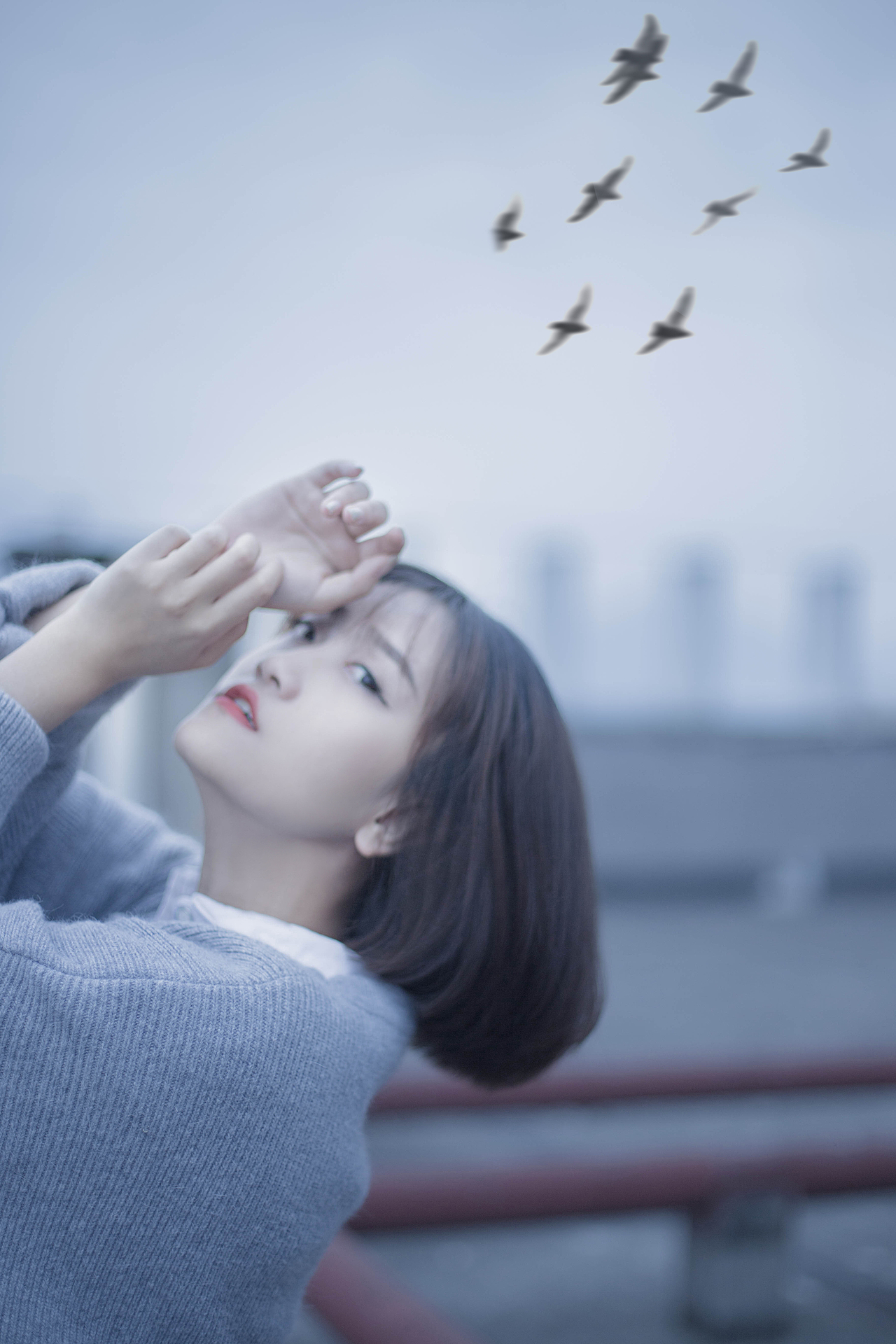 你看到的我是蓝色的（图ZNDk5ODkwMzI=） - 人像摄影 - 站酷设计师摄影师皮西原创素材 - 站酷ZCOOL
