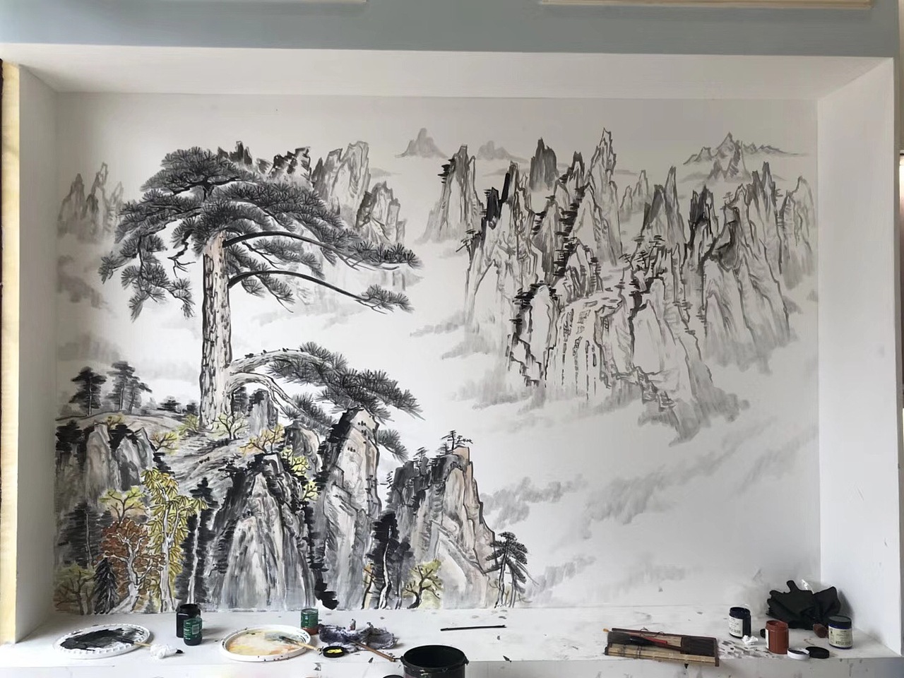 迎客松（圖ZMTE2NzM3NjYw） - 繪畫 - 站酷設計師李斌910924原創(chuàng)素材 - 站酷ZCOOL