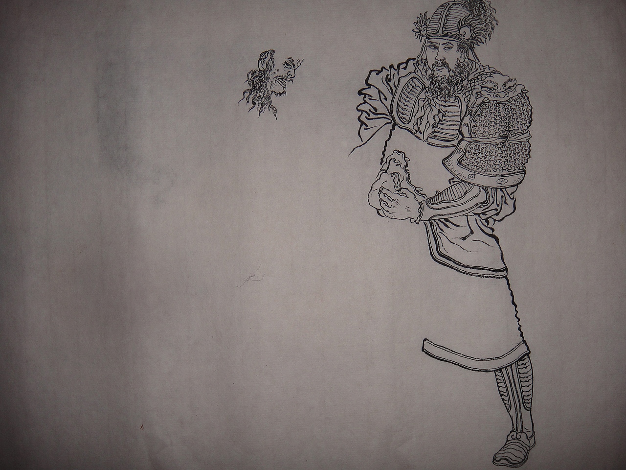 自学国画第一张——水浒人物小稿