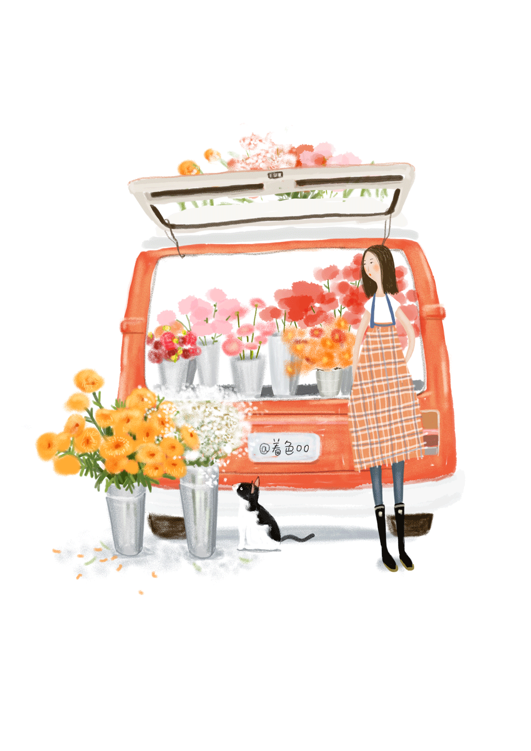 flower car