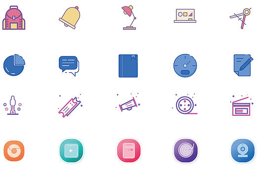 用sketch临摹的一组图标