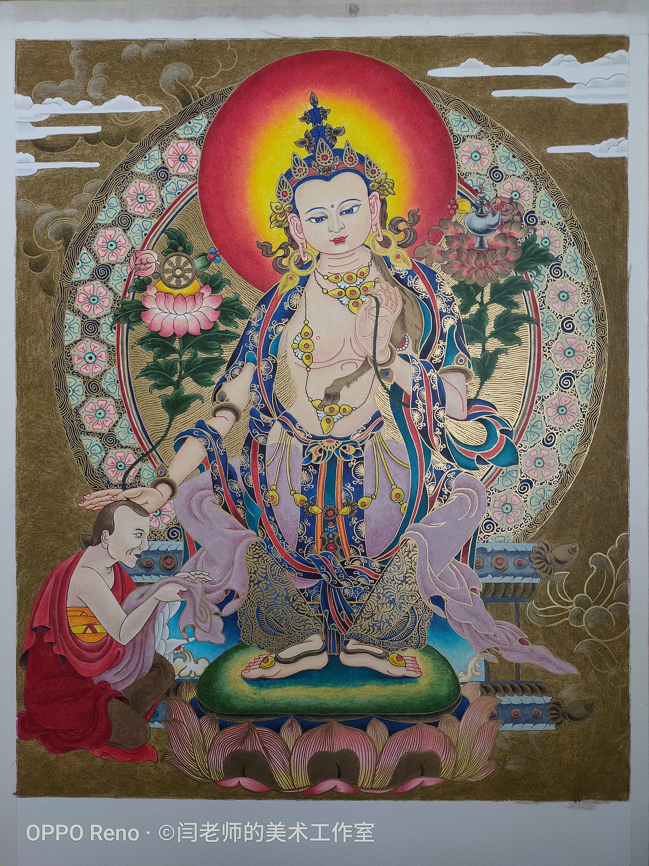 唐卡（复合材料）（图ZMjAwMzcxMjUy） - 绘画 - 站酷设计师闫老师美术工作室原创素材 - 站酷ZCOOL