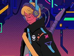 《麻儿豆乐队》专辑封面及演出海报设计