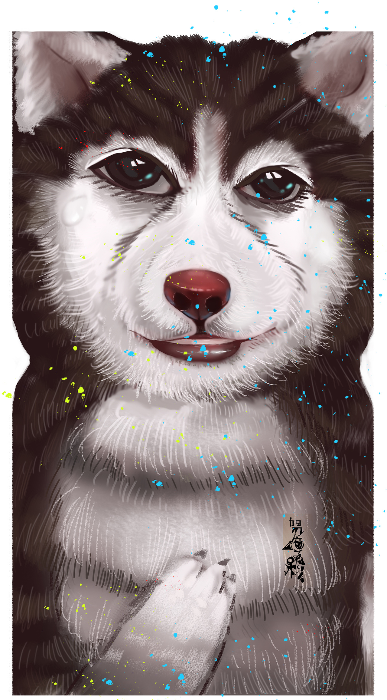 呆萌二哈|插画|新锐潮流插画|追风艺梦的瞳 - 原创作品 - 站酷 (zcool