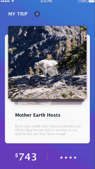 Flinto 交互动效练习（图ZODUyNjU4MDQ=） - 动效设计 - 站酷设计师草雨田木木原创素材 - 站酷ZCOOL