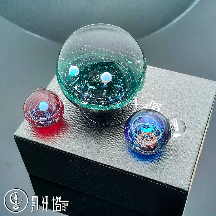 【月牙塔】宇宙玻璃：桌面摆件