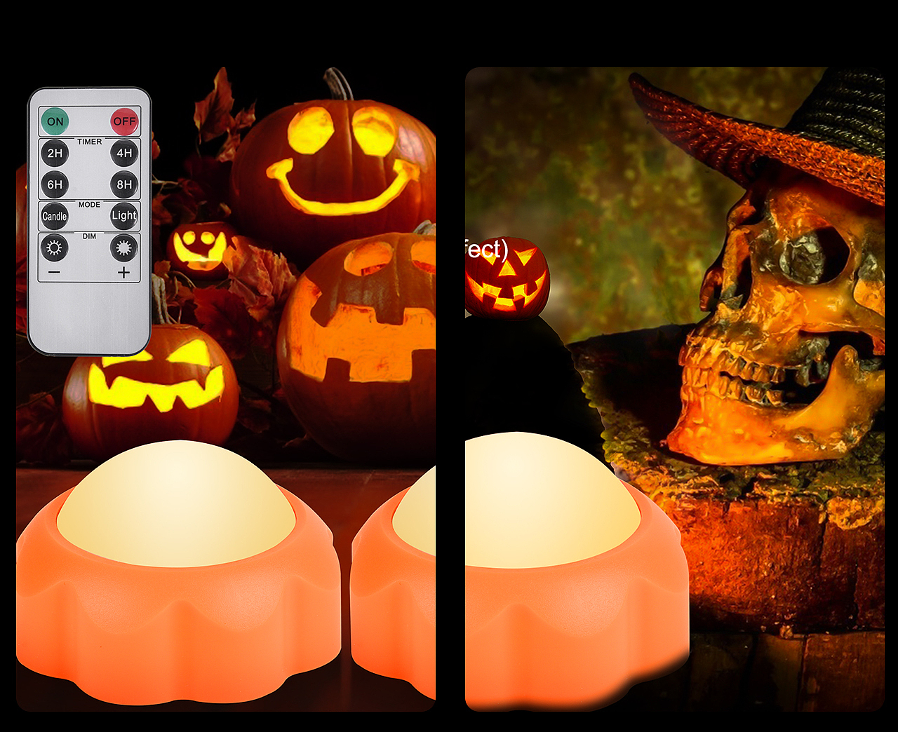 亚马逊-产品拍摄设计 南瓜灯 氛围灯LED灯万圣节圣诞节