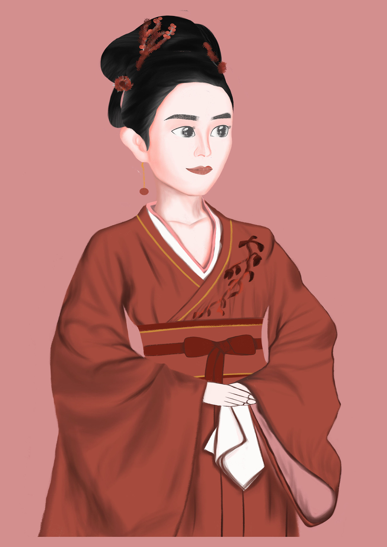 知否-盛明兰|插画|商业插画|坠雨儿 - 原创作品 - 站酷 (zcool)