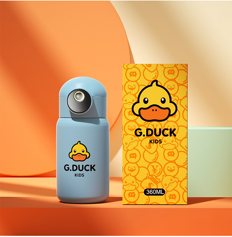 小黄鸭保温杯|详情页设计渲染建模 x 焦点映像