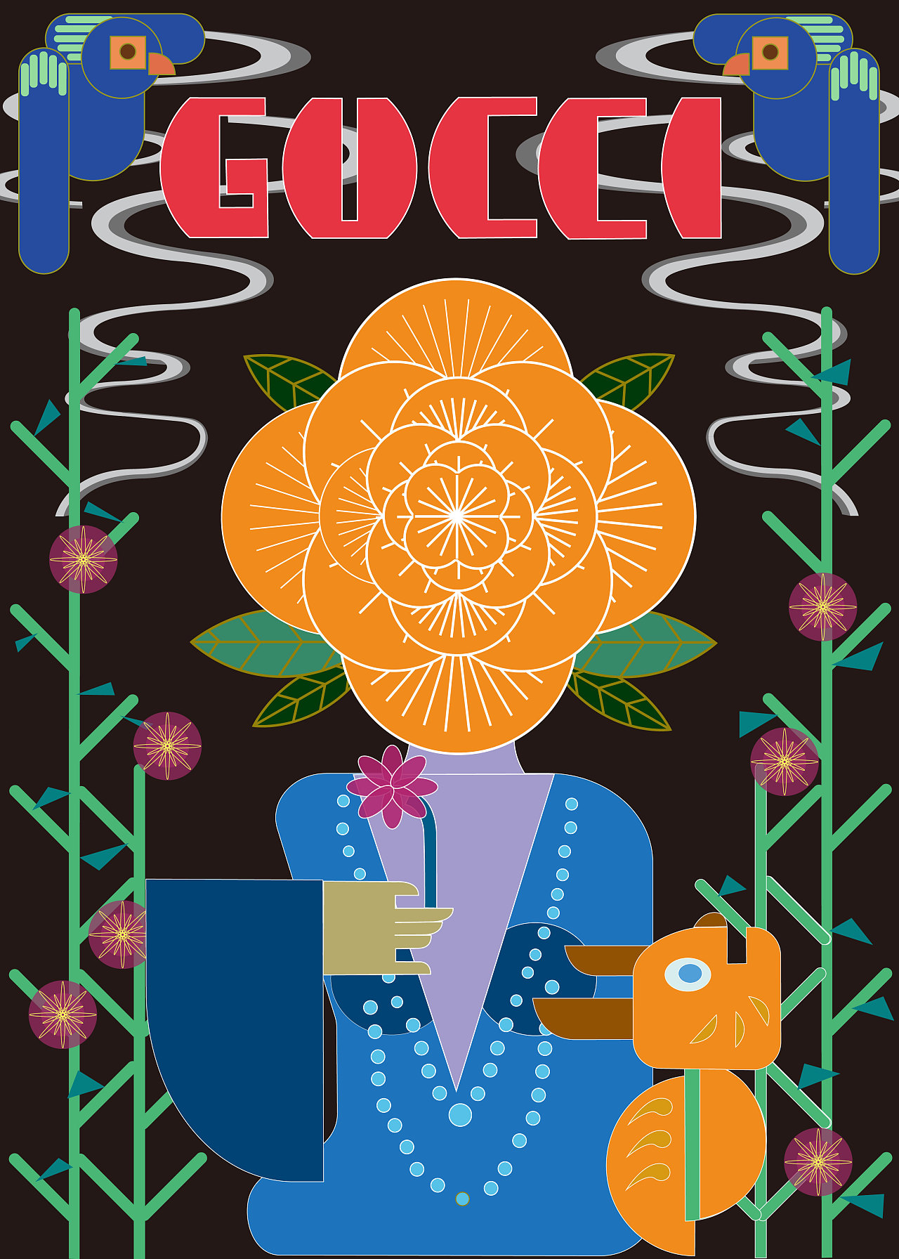 重做gucci,日本海报作品